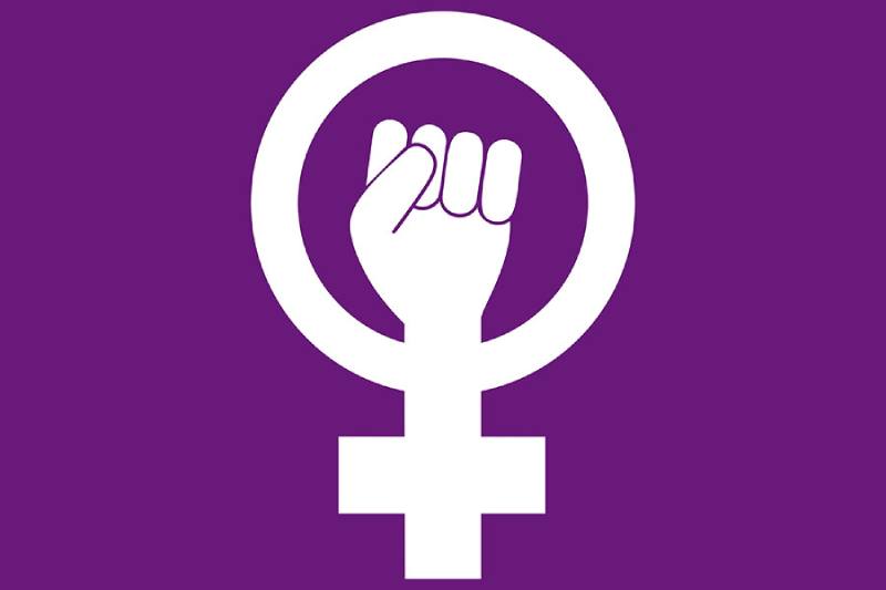 El símbol de la dona en color lila